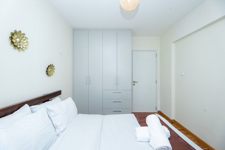 second bedroom wardrobe and entrance door, The Emerald, Garden City